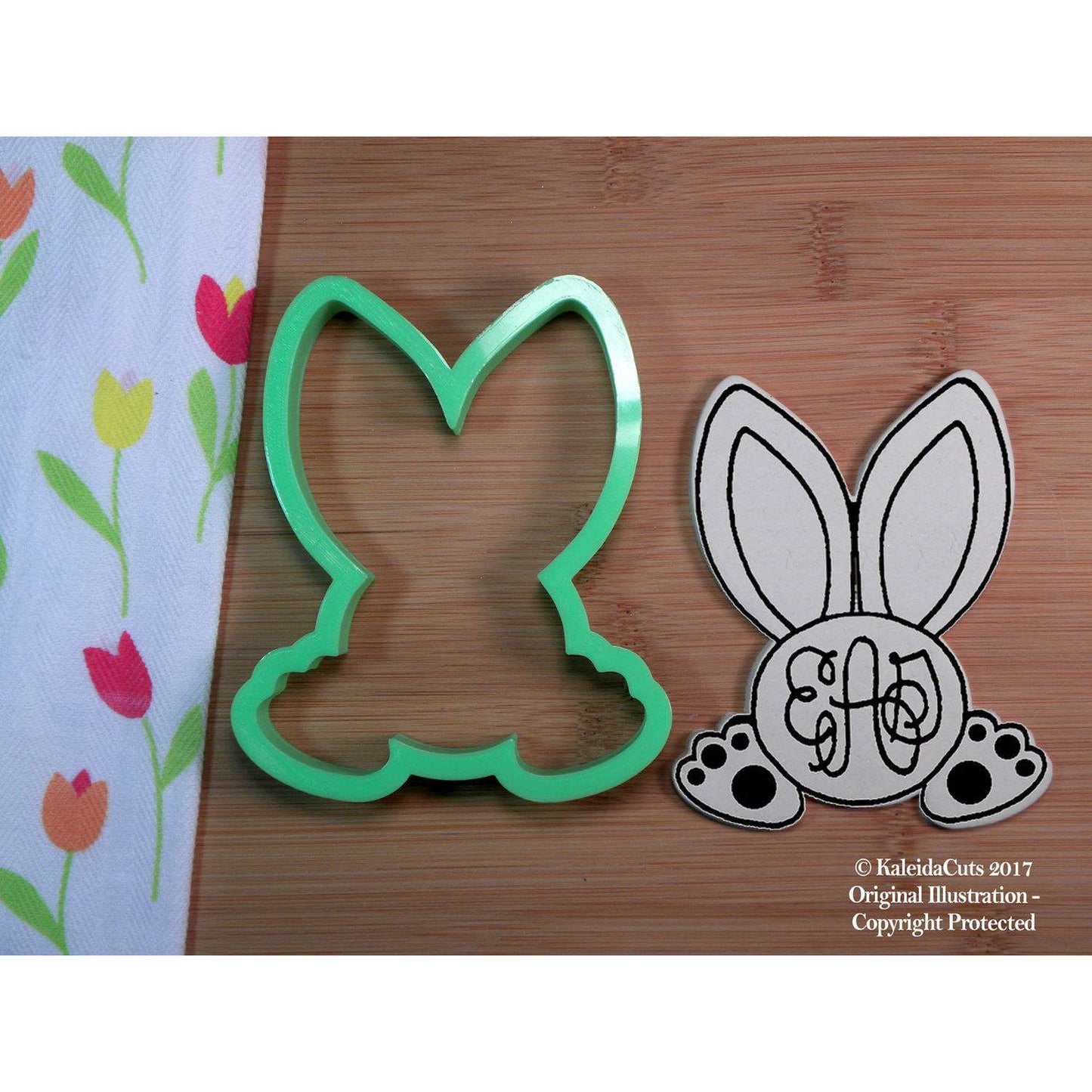 Monogram Bunny Cookie Cutter