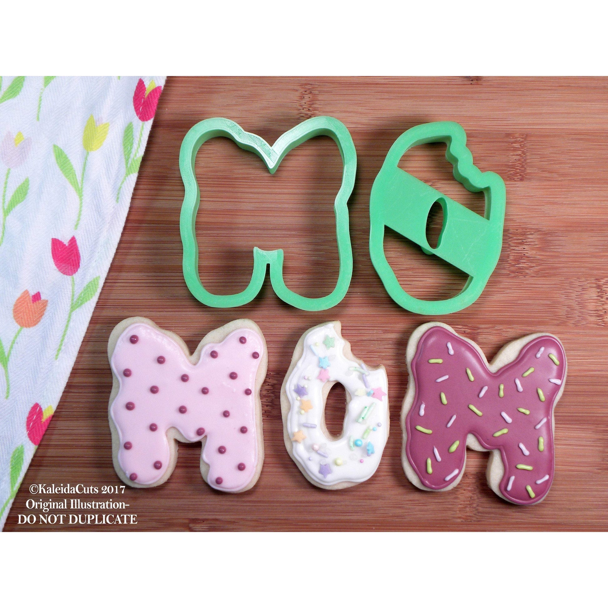 Super Mom 2 Pc Set Mother's Day Cookie Cutters / Fondant Cutters