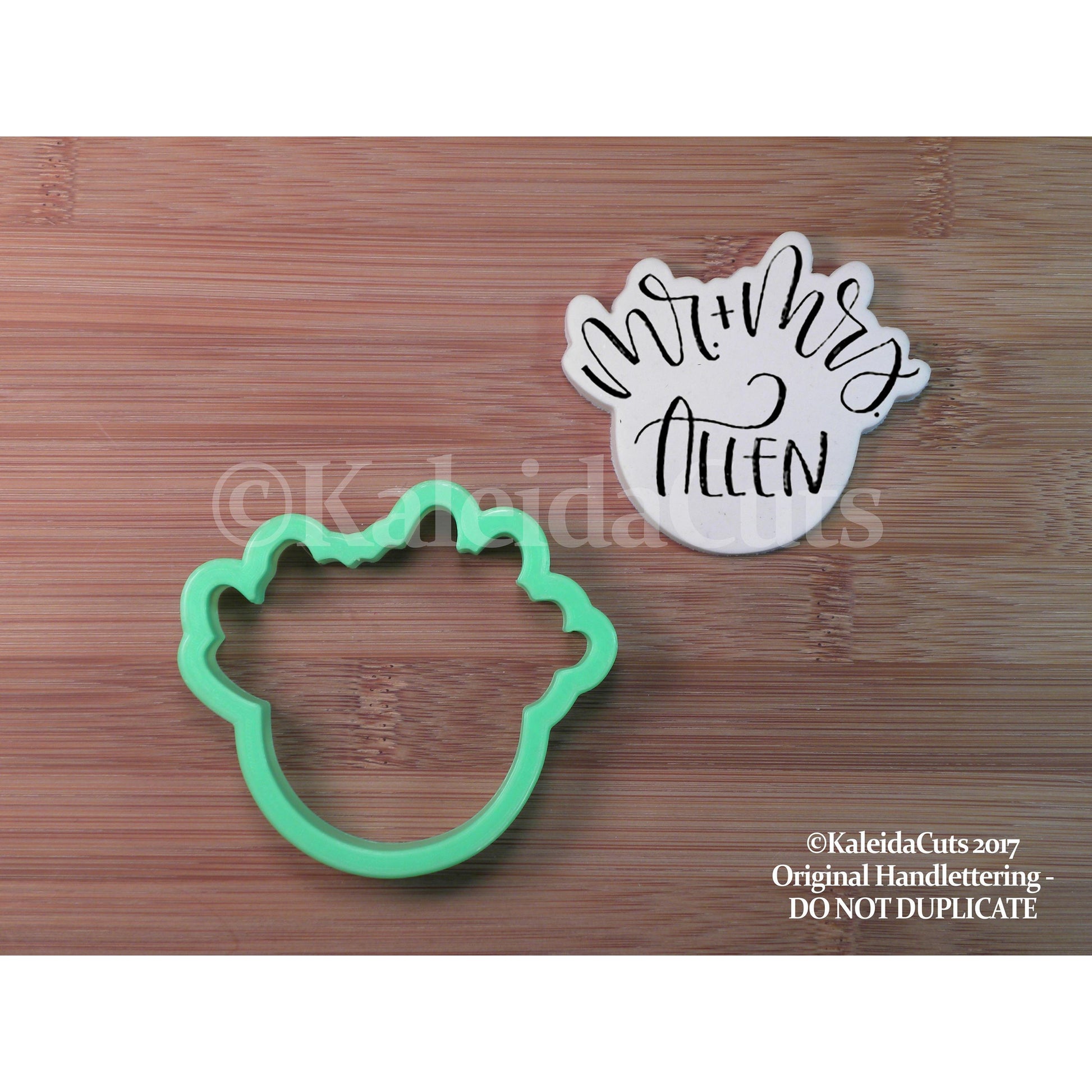 Mr. and Mrs. Plaque Cookie Cutter