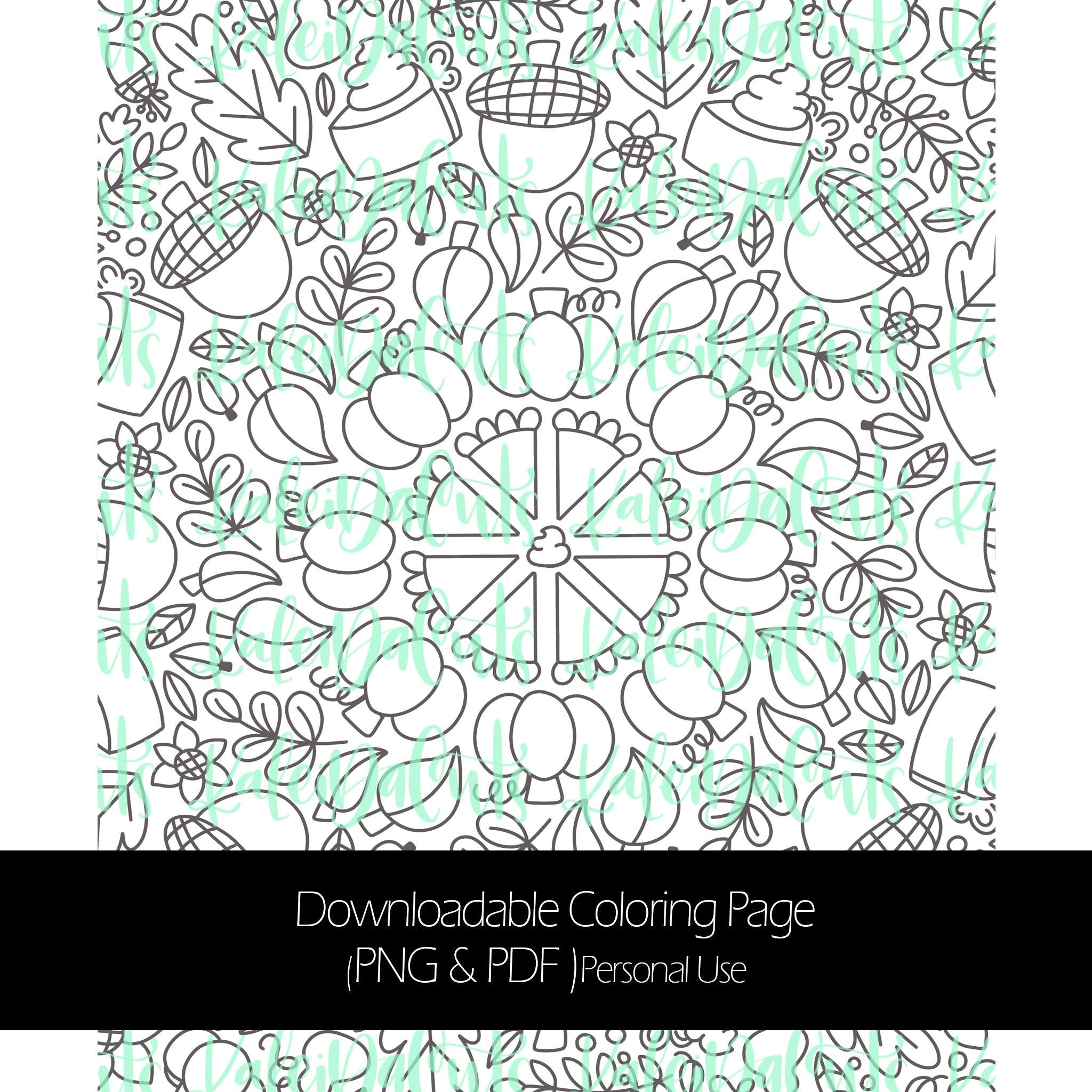 November Coloring Planner Undated – Packed for Life