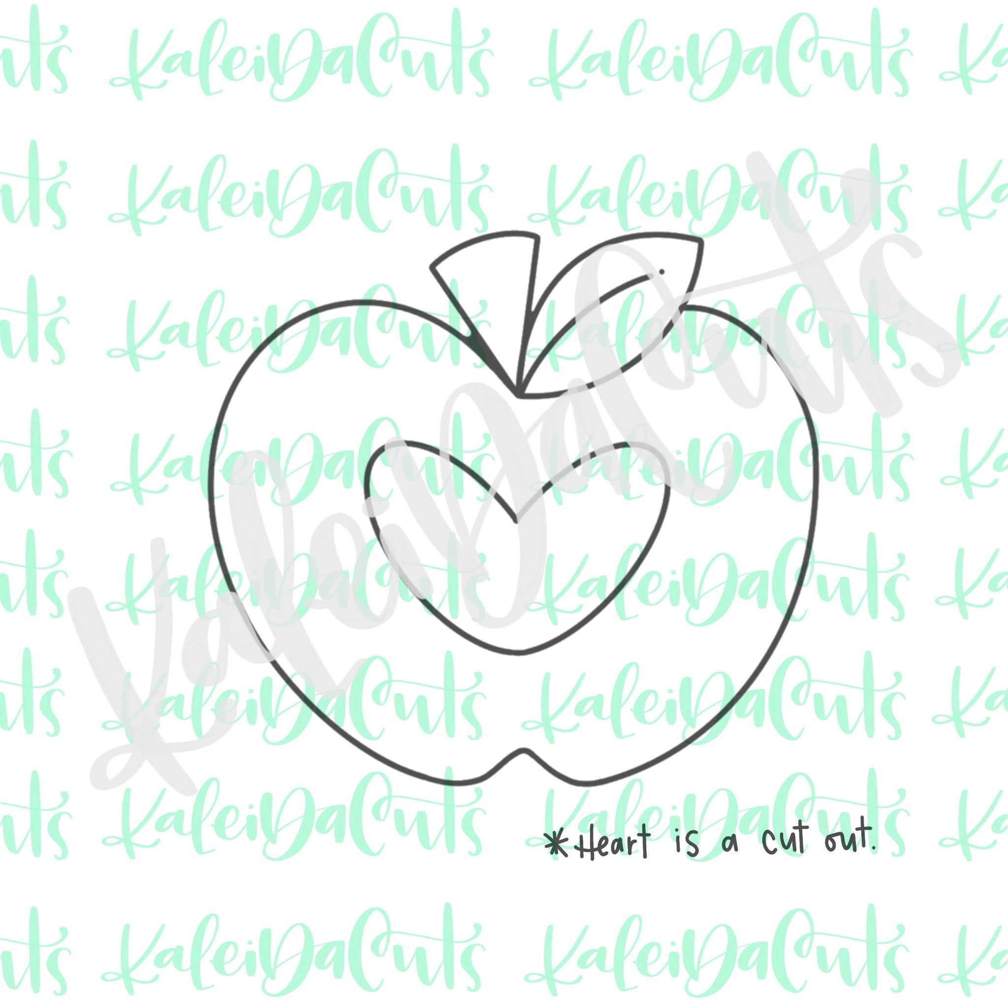 Pencil Heart Cookie Cutter - KaleidaCuts