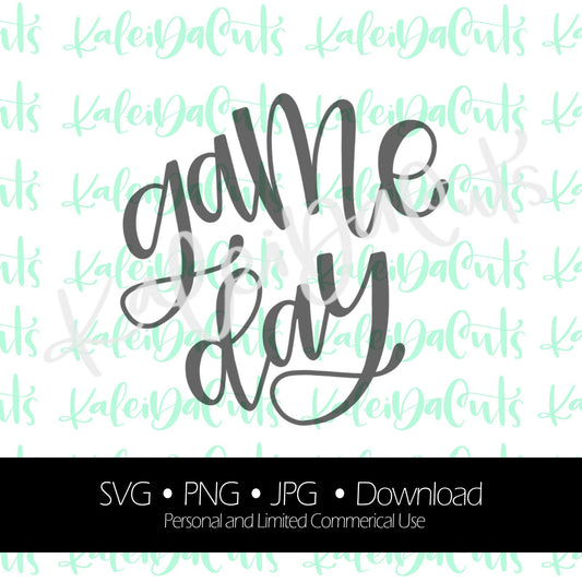 Game Day Lettering - Digital Download.