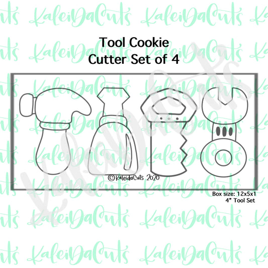 Tool Cookie Cutter Set of 4