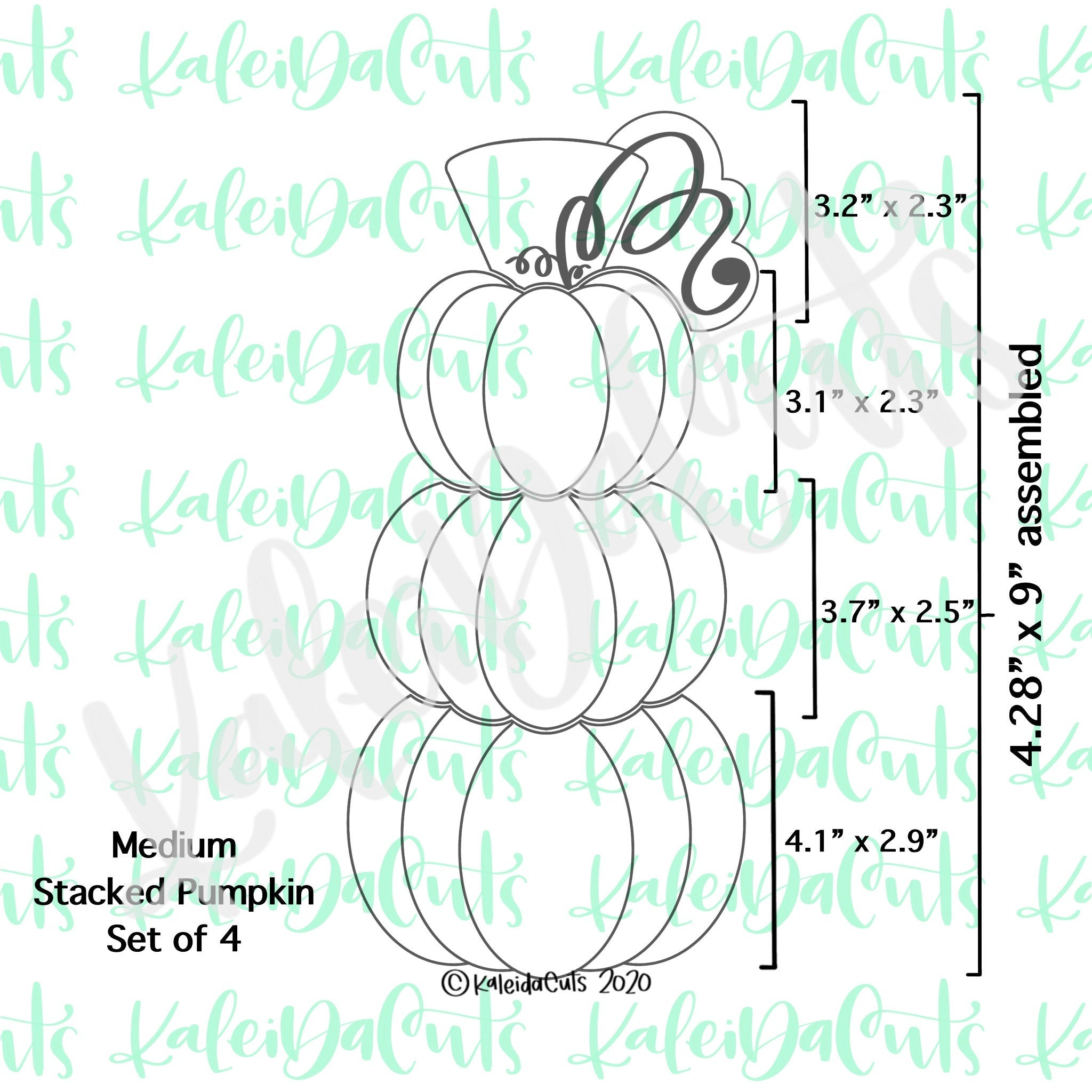 Stackable Easter Basket Cookie Cutter Set