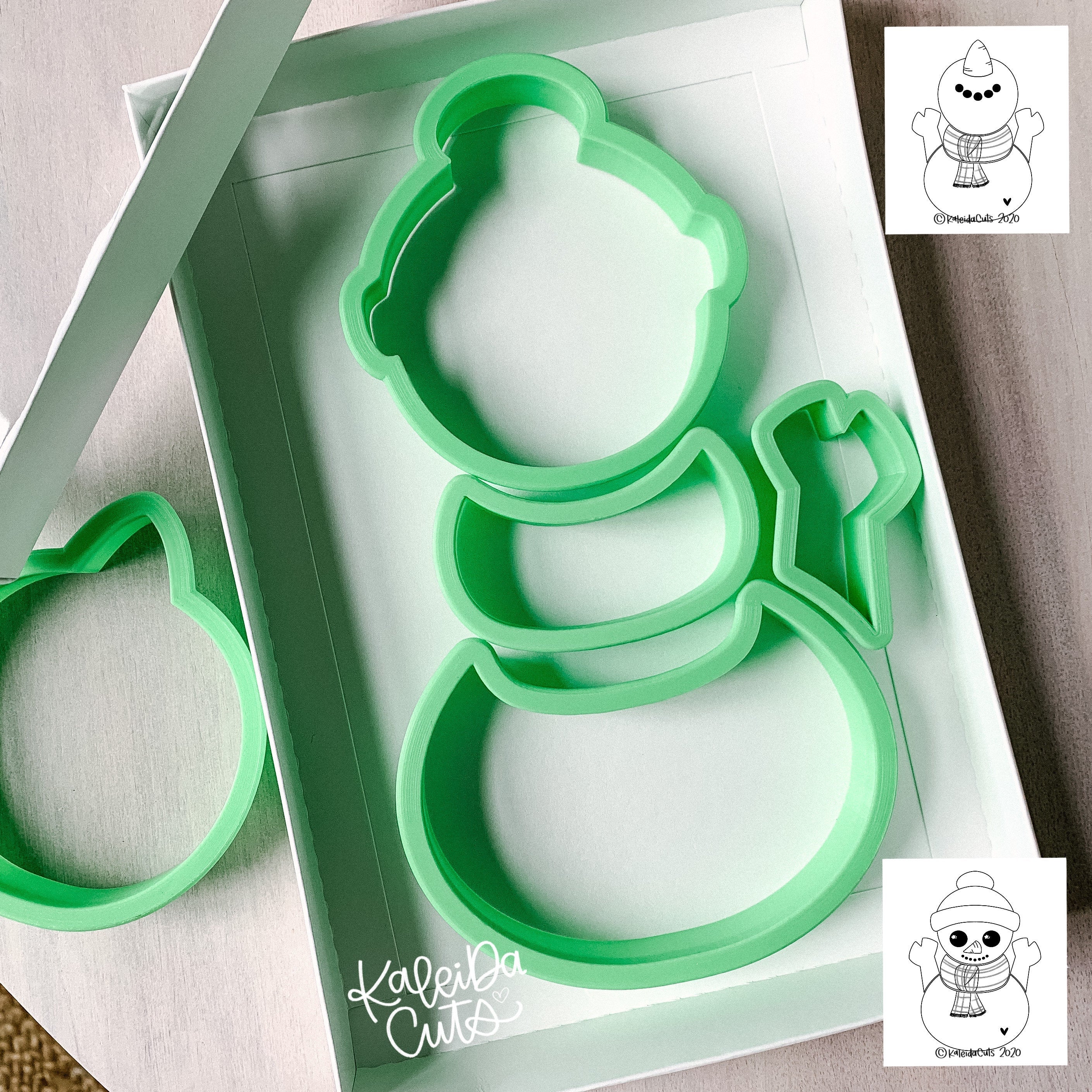 Build a Snowman Kit Cookie Cutter and Fondant Cutter and Clay Cutter