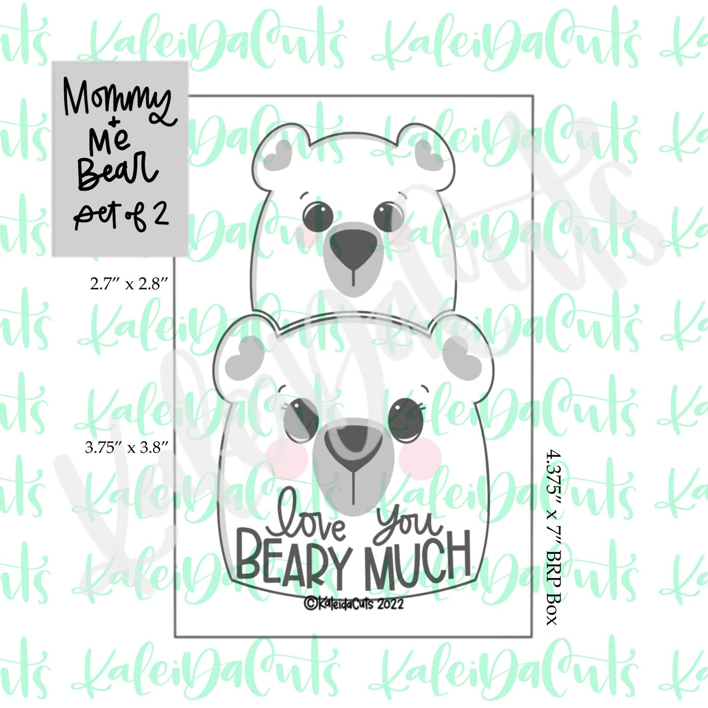 Mommy and Me Bear - Set of 2 Cookie Cutters