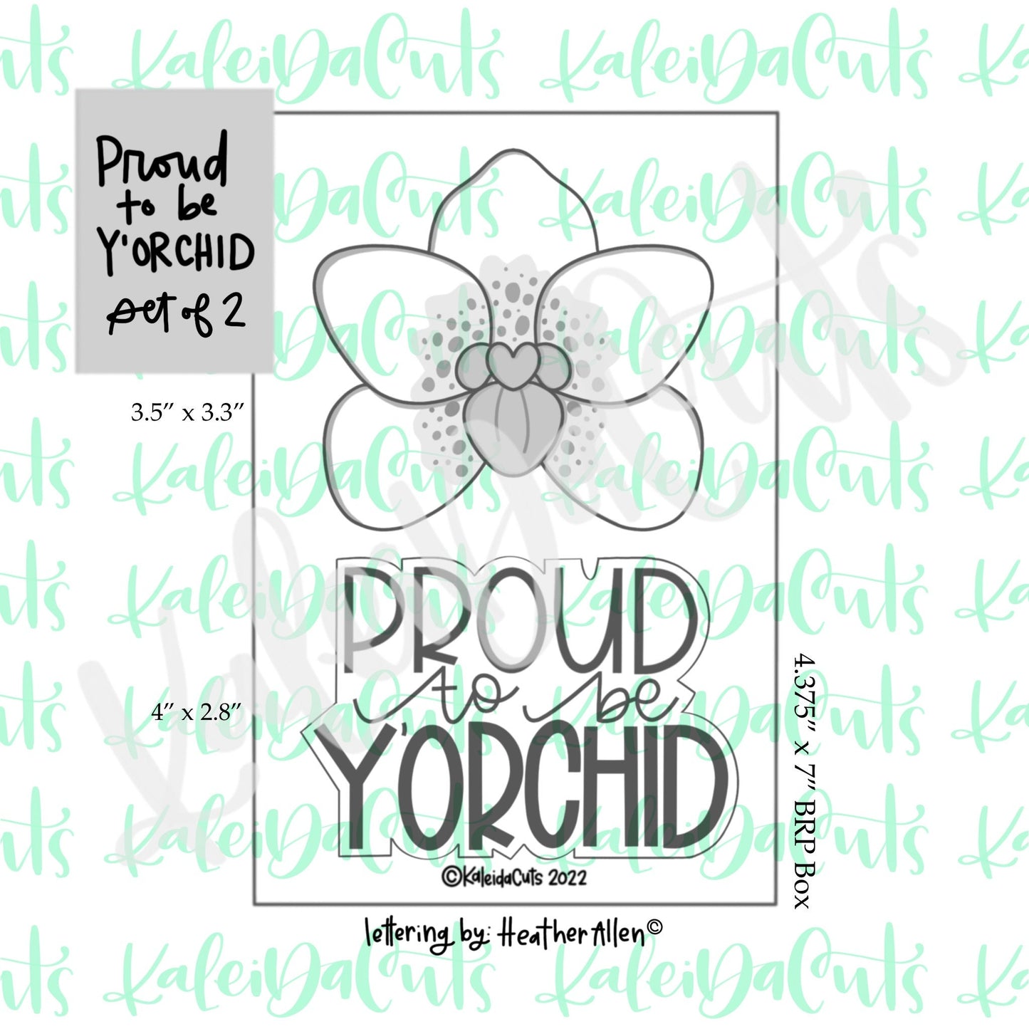 Proud to Be Y'Orchid Cookie Cutter Set of 2