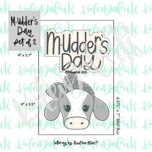 Happy Mudder's Day Cookie Cutter Set of 2