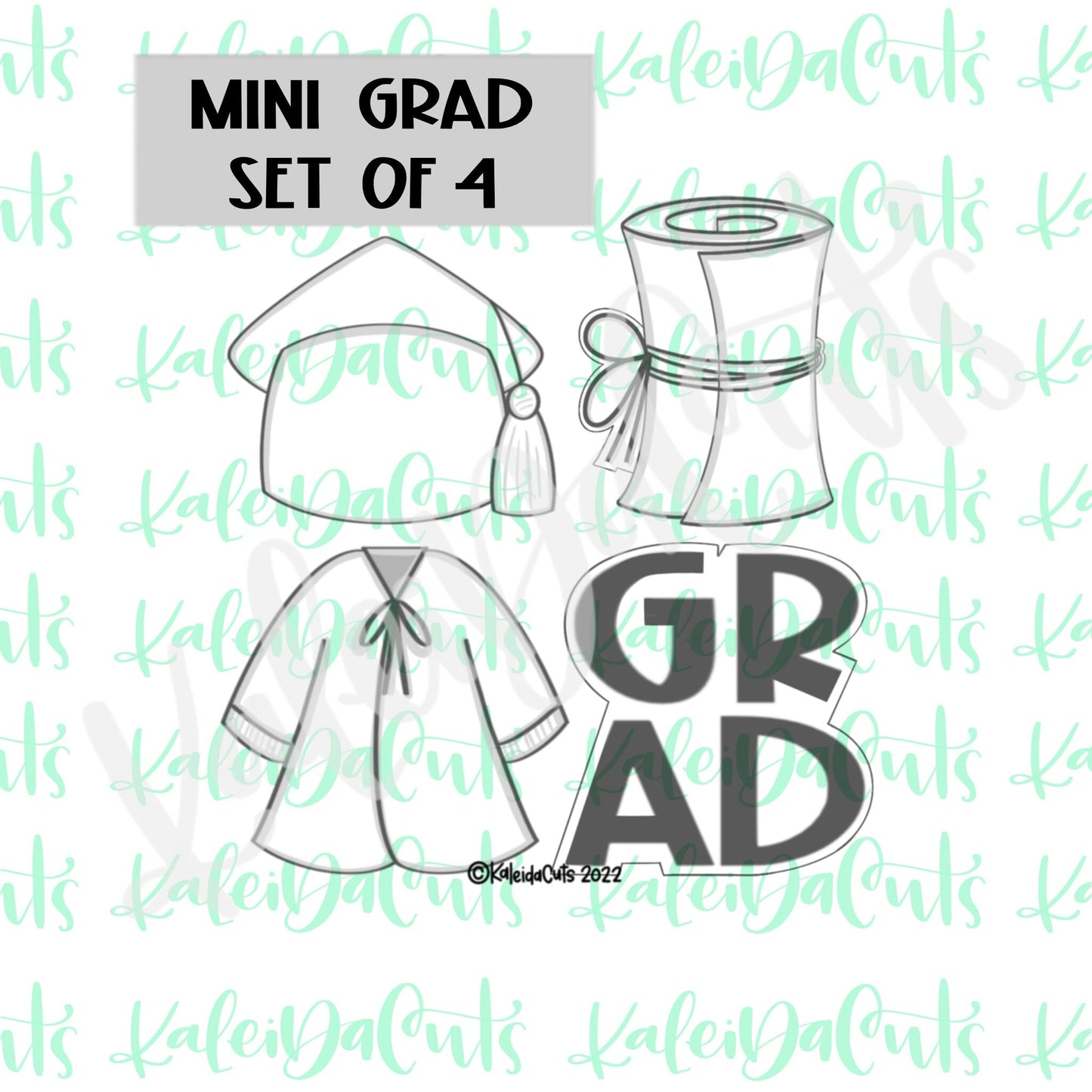 Mini GRAD Set of 4 Cookie Cutters