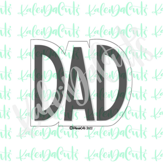 Dad Font Cookie Cutter