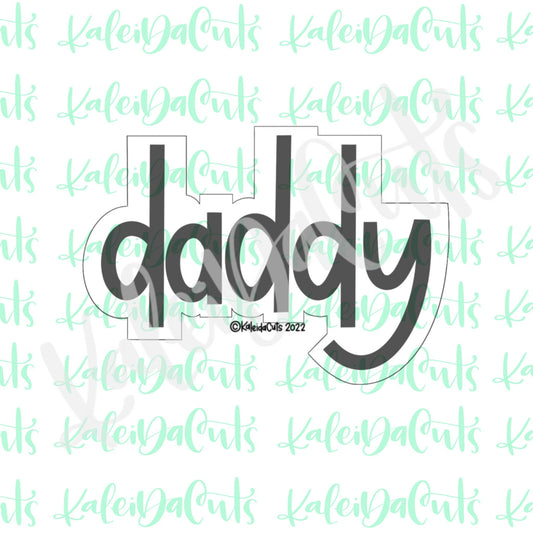 Daddy Lettering Cookie Cutter