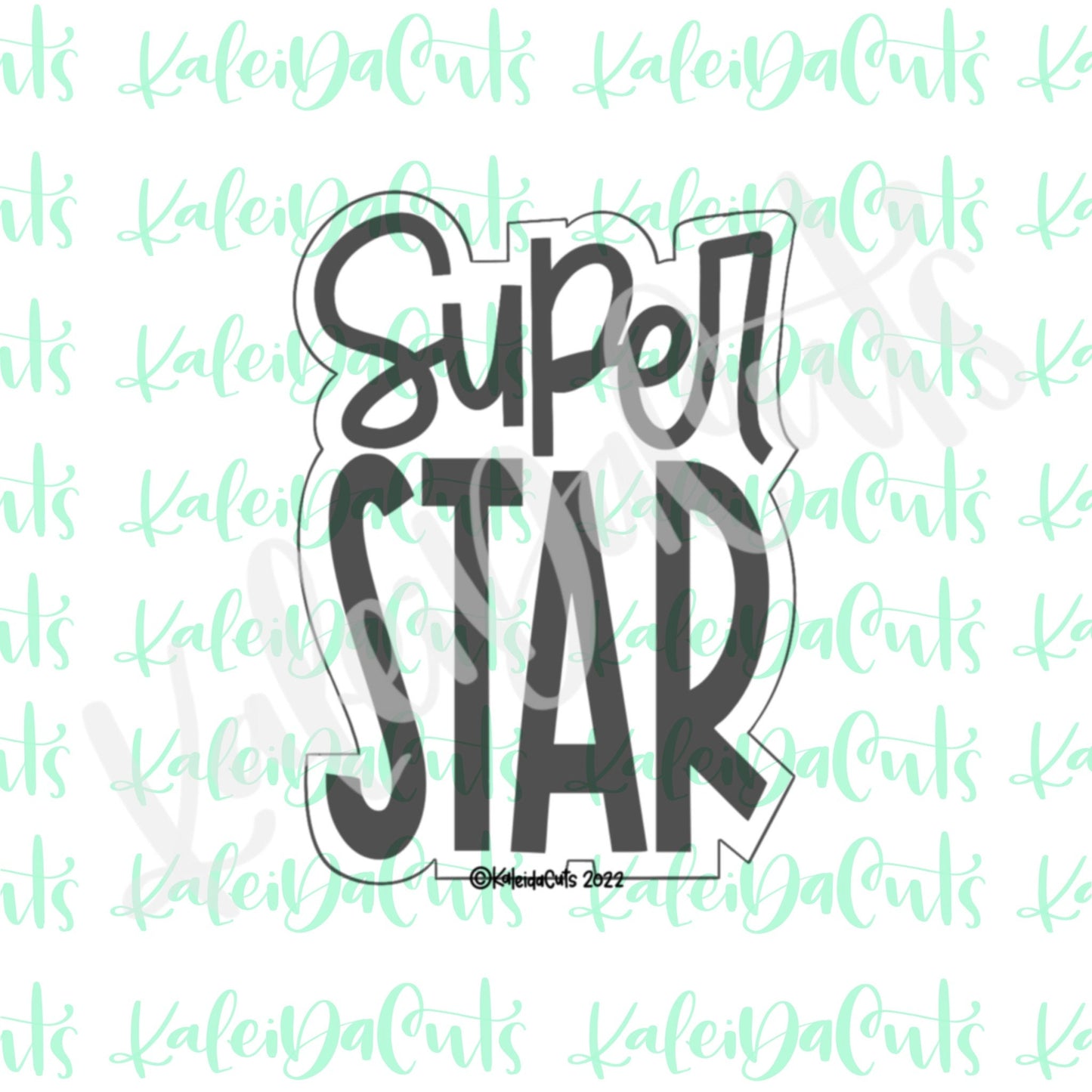 Super Star Lettering Cookie Cutter