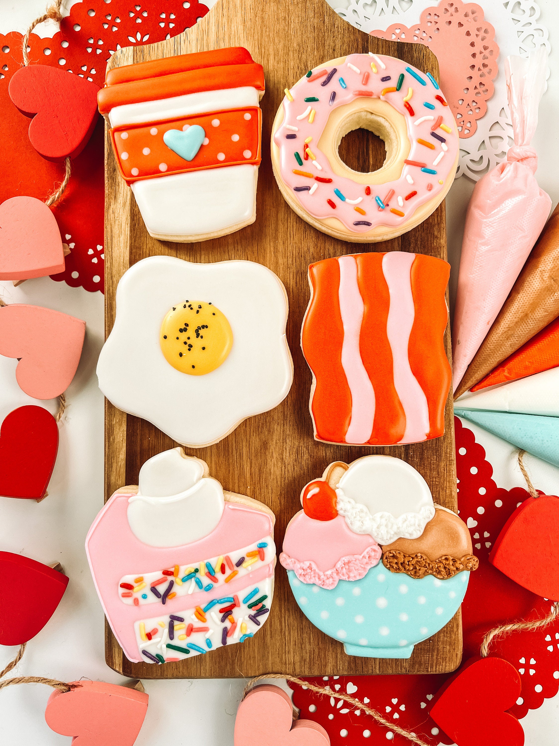 Valentine's Online Cookie Decorating Class Cutters
