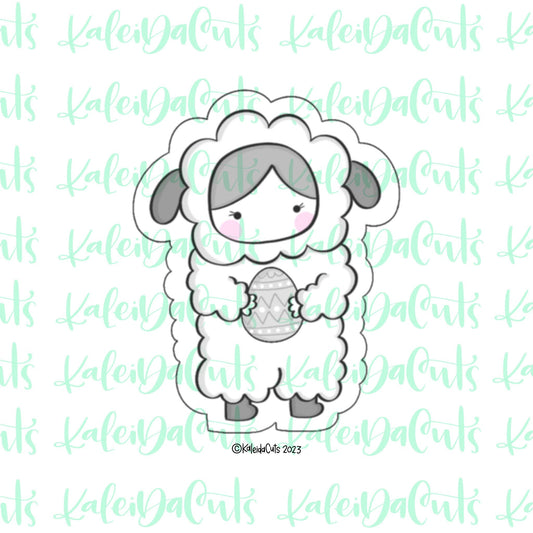 Kid Costume Lamb Cookie Cutter