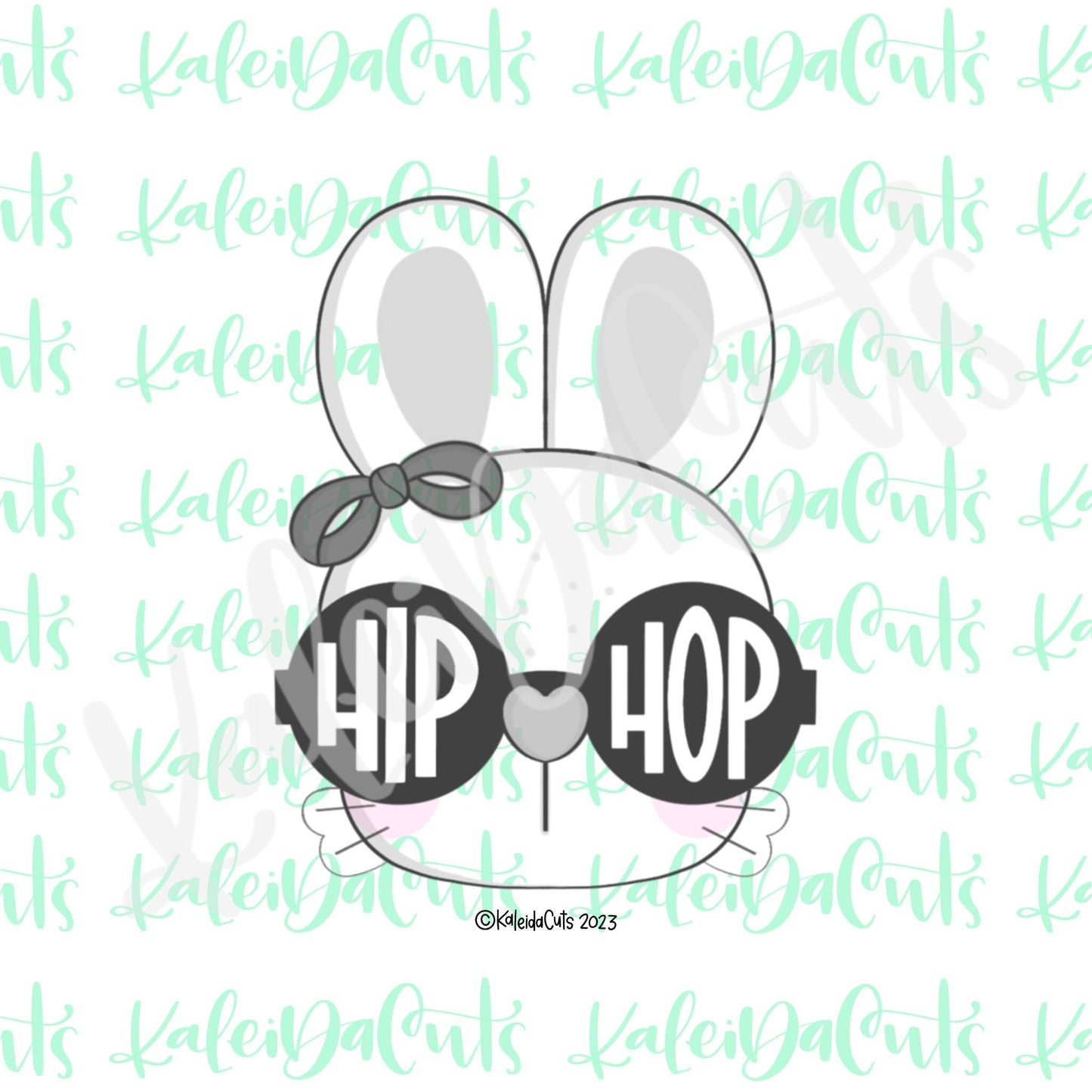 Hip Hop Bunny Girl Cookie Cutter