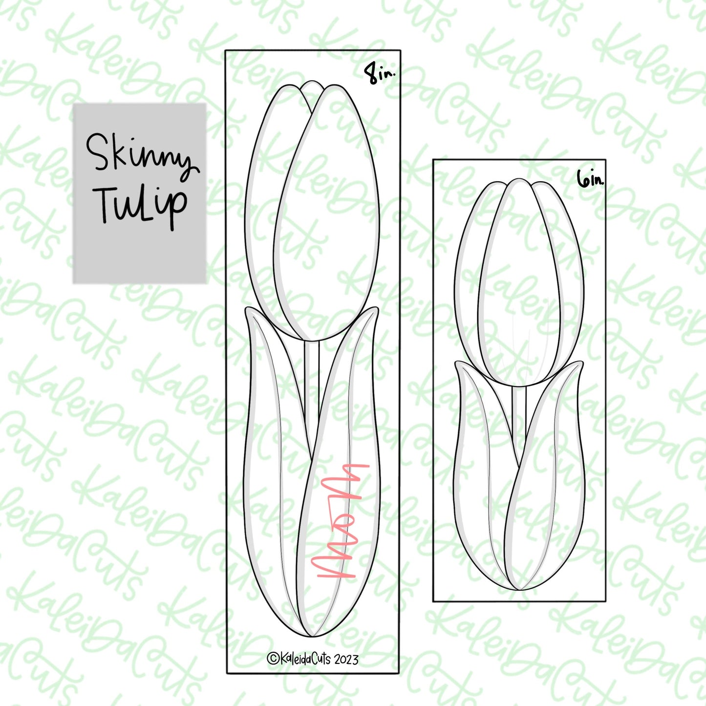 Skinny Tulip Cookie Cutter