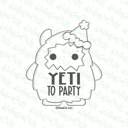 Party Yeti Cookie Cutter