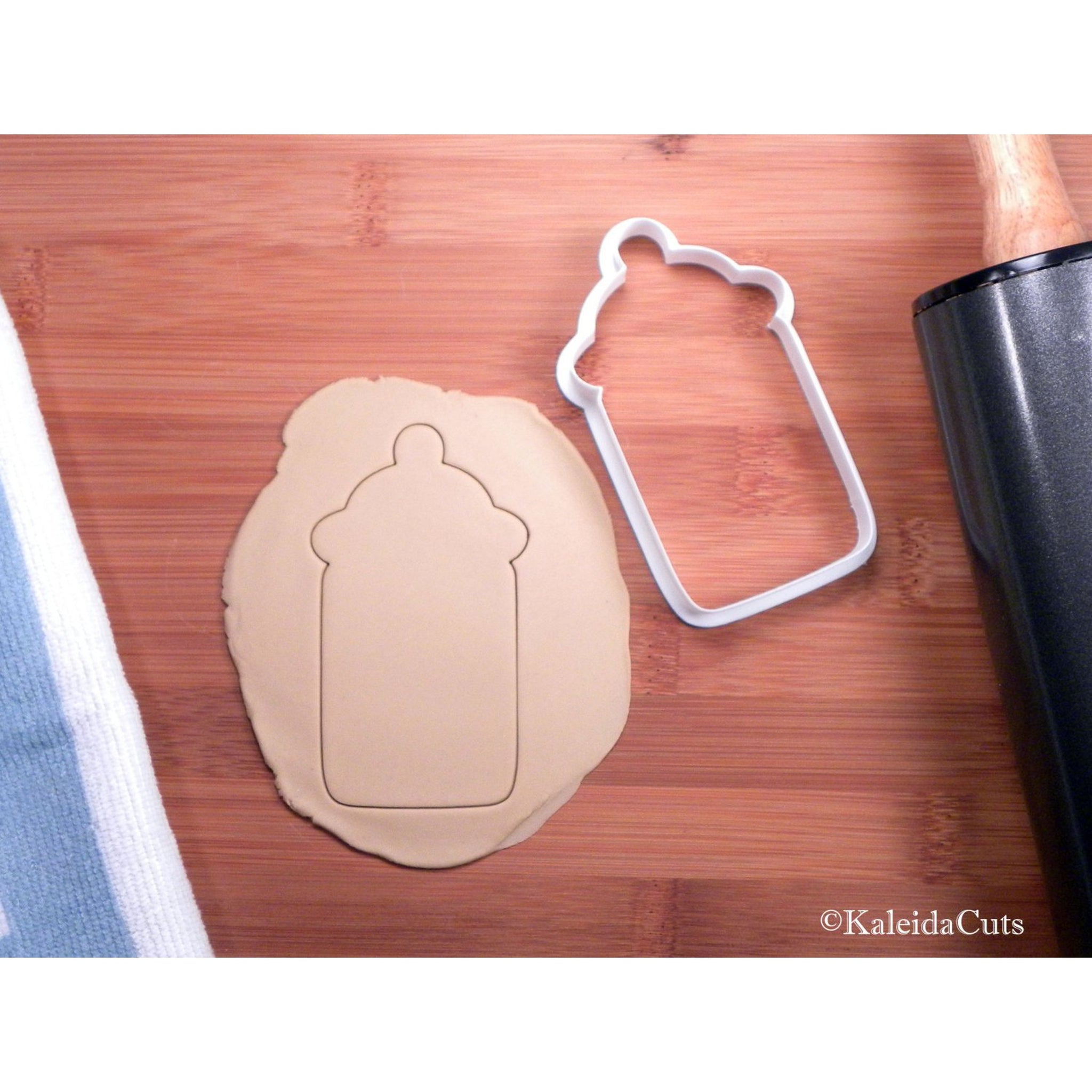 Baby bottle cookie cutter