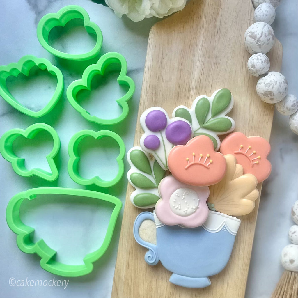 Cute Coffee Cup Cookie Cutter - 6 Bittersweets Cutters