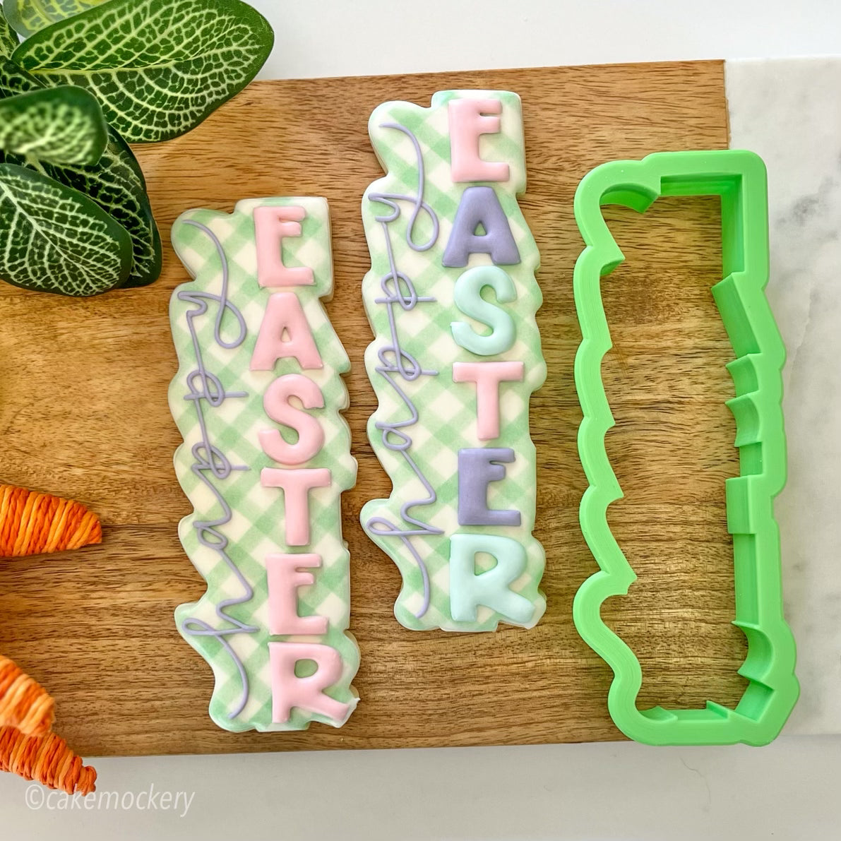 Skinny Happy Easter Cookie Cutter