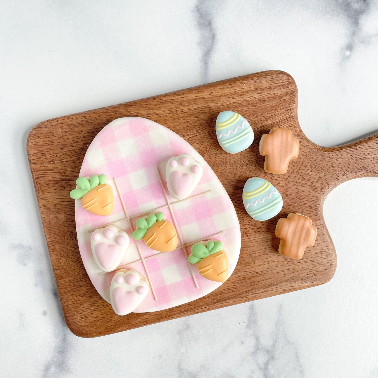 Easter Egg Tic Tac Toe Cookie Cutter