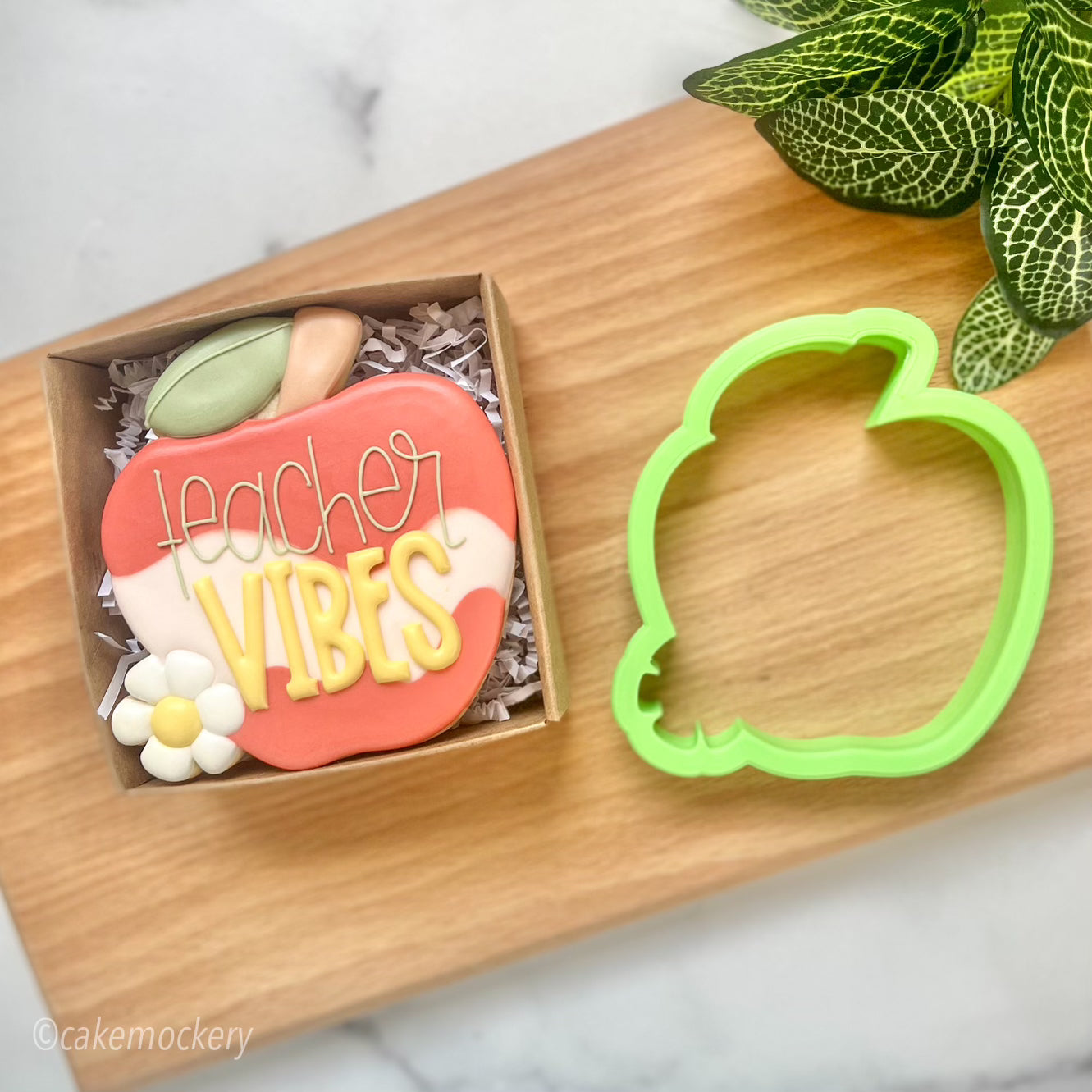 Teacher Vibes Apple Cookie Cutter