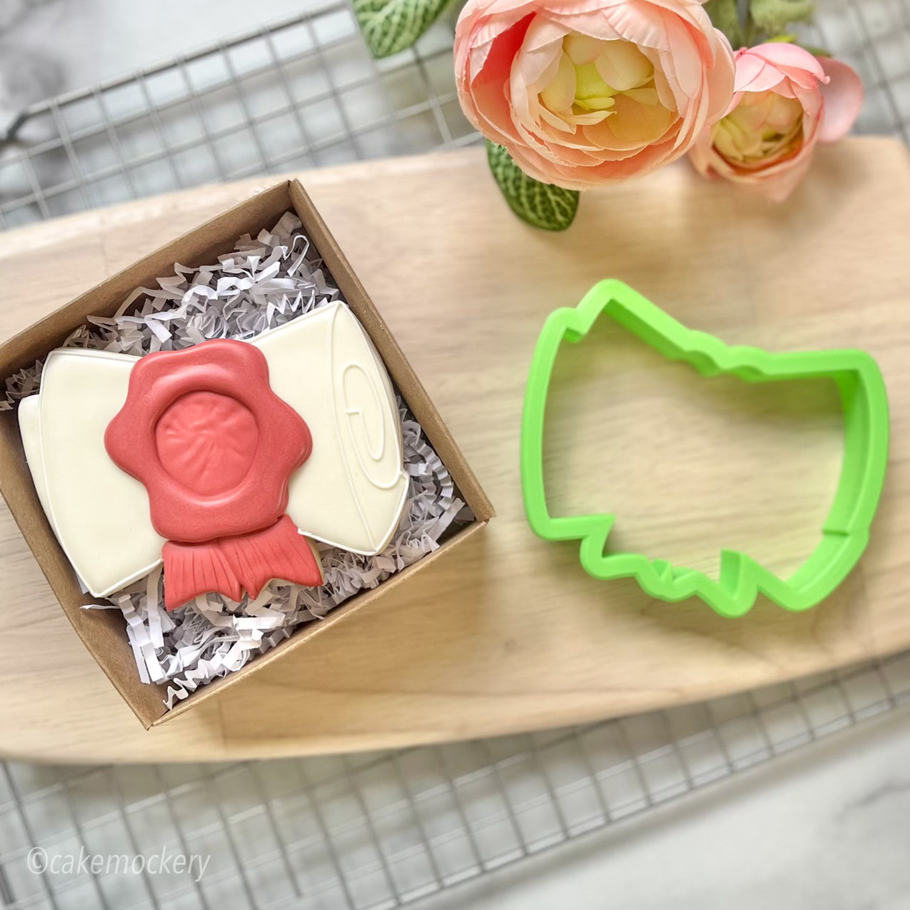 Grad Hat Diploma Set of 2 Cookie Cutters