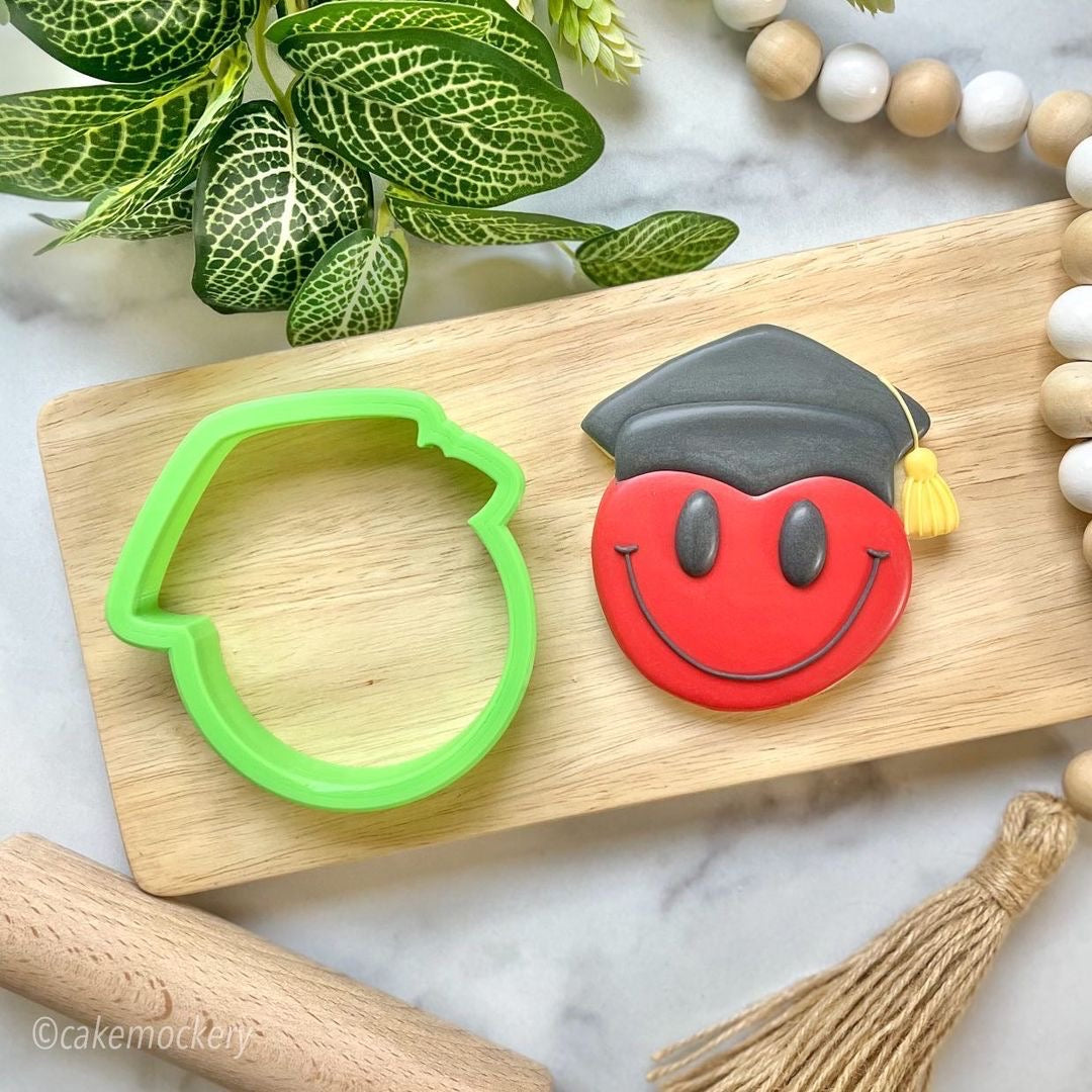 Smiley Face Grad Cookie Cutter