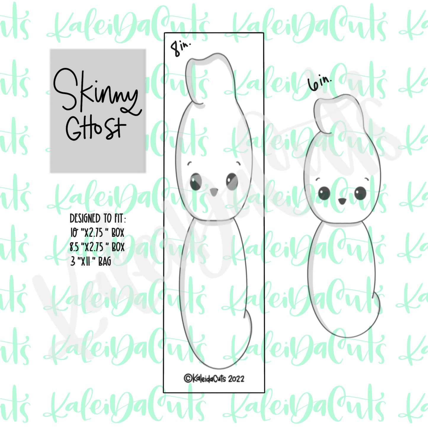 Skinny Ghost Cookie Cutter