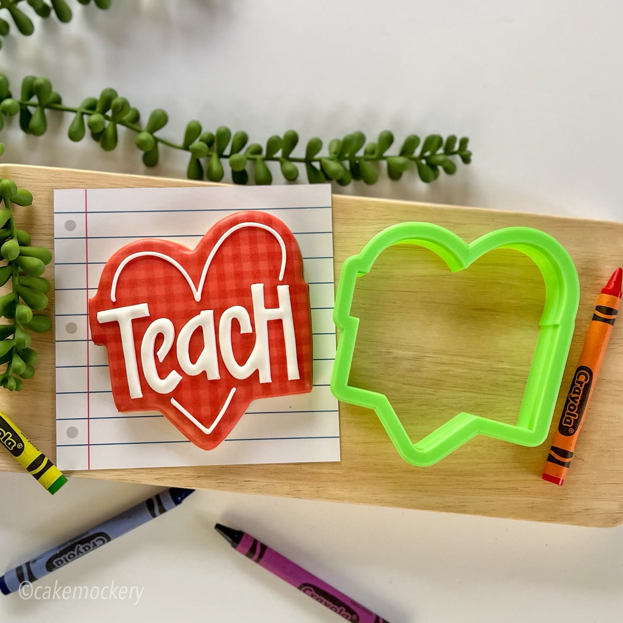 Teach Heart Cookie Cutter